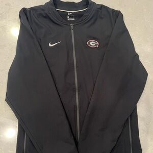 Nike Georgia Bulldogs Dri-Fit full zip black jacket